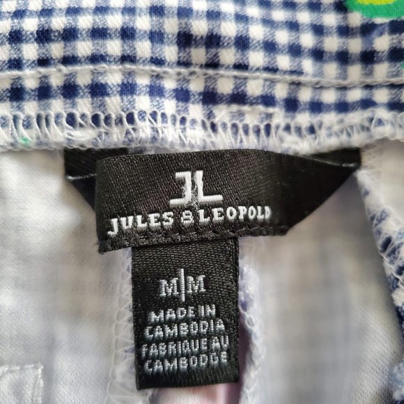 Jules & Leopold Gingham Pull On Capri Pants with Flowers - Picture 7 of 8